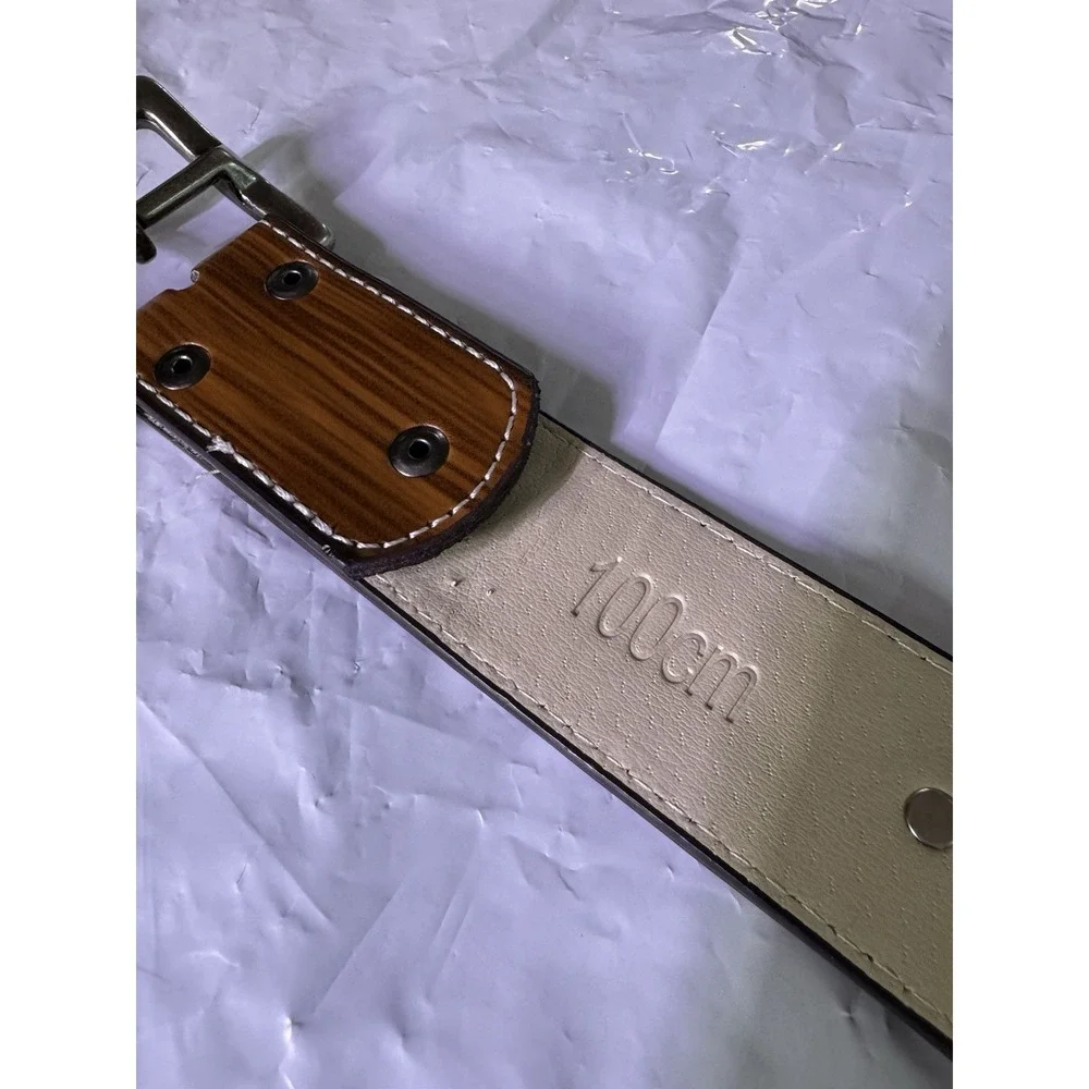 Western Style Floral Belt Featuring A Filigree Inlay & Crystal Accents - Picture 4 of 5